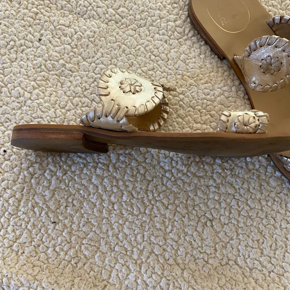 FINAL PRICE Jack Rogers Gold Sandals - Picture 3 of 6